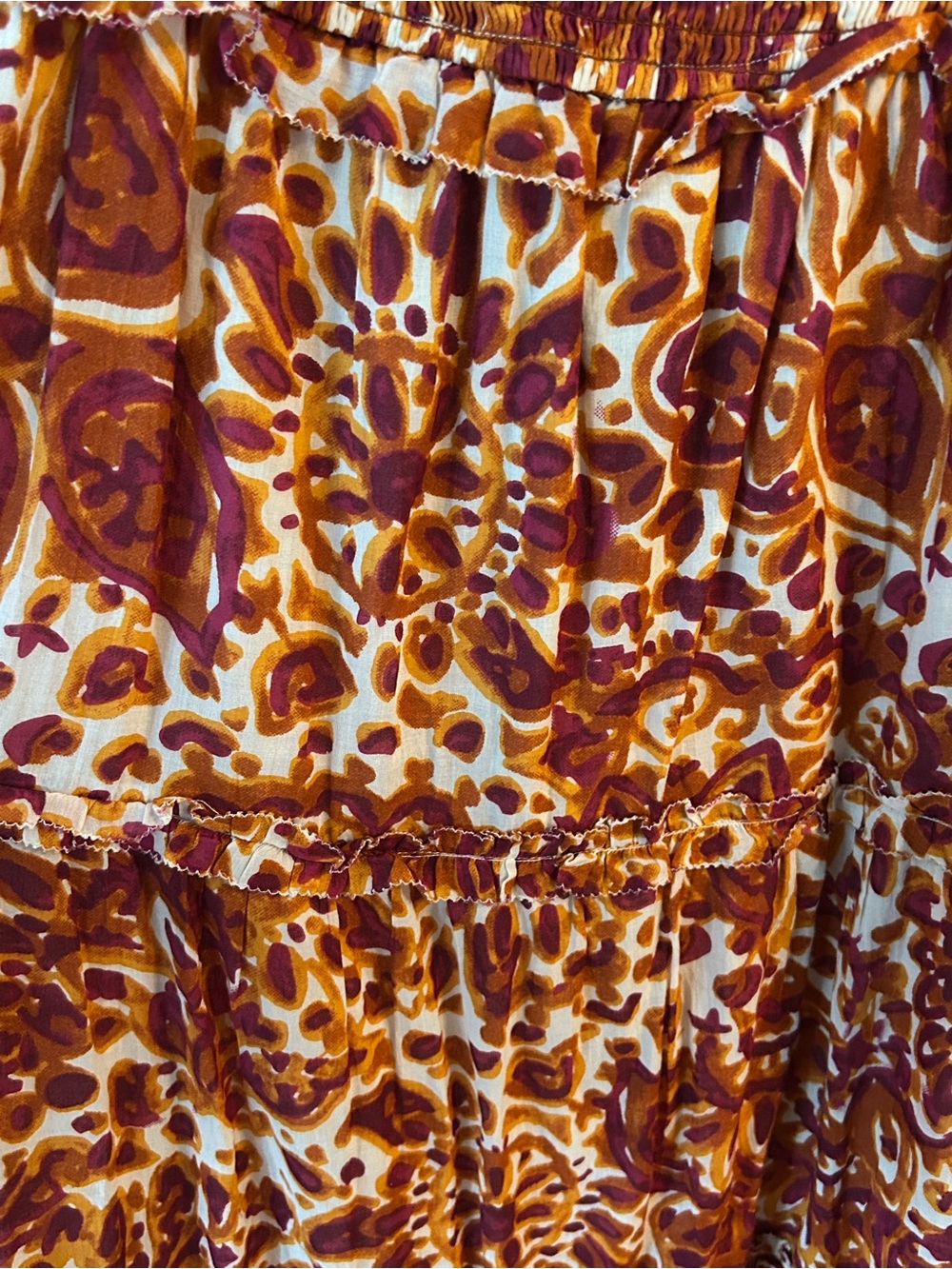 House of Harlow 1960 Multi Smocked Tiered Maxi Dress - Picture 3 of 4